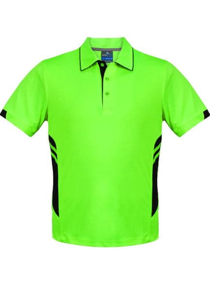 Aussie Pacific Tasman Men's Work Polo Shirt 1311 - Simply Scrubs Australia Neon-Green-Black-5XL
