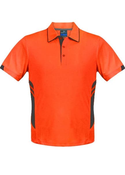 Aussie Pacific Tasman Men's Work Polo Shirt 1311 - Simply Scrubs Australia Neon-Orange-Slate-5XL