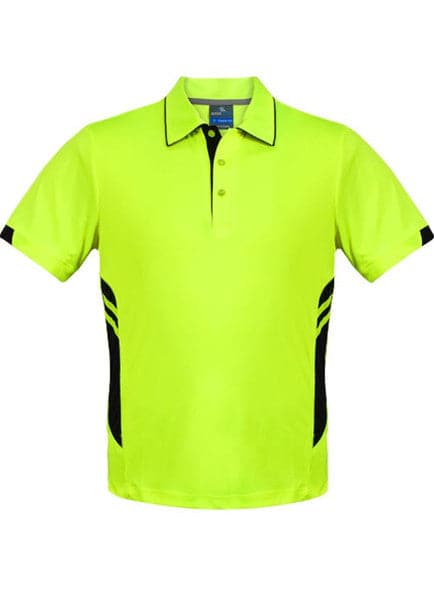 Aussie Pacific Tasman Men's Work Polo Shirt 1311 - Simply Scrubs Australia Neon-Yellow-Black-5XL