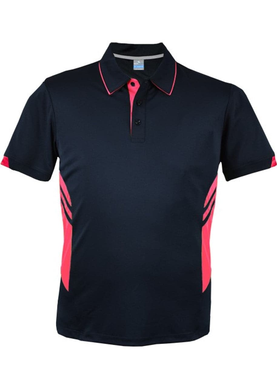 Aussie Pacific Tasman Men's Work Polo Shirt 1311 - Simply Scrubs Australia Navy-Neon-Pink-5XL