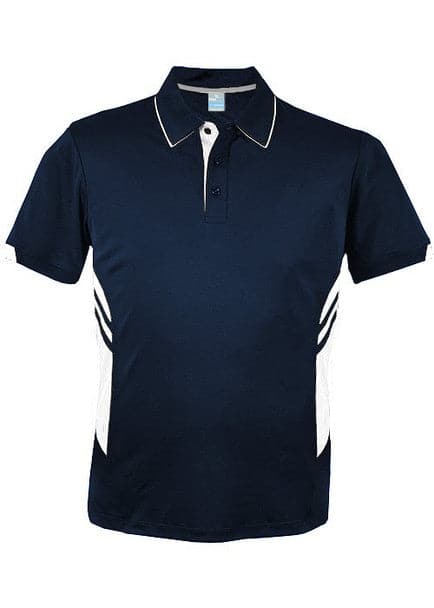 Aussie Pacific Tasman Men's Work Polo Shirt 1311 - Simply Scrubs Australia Navy-White-5XL