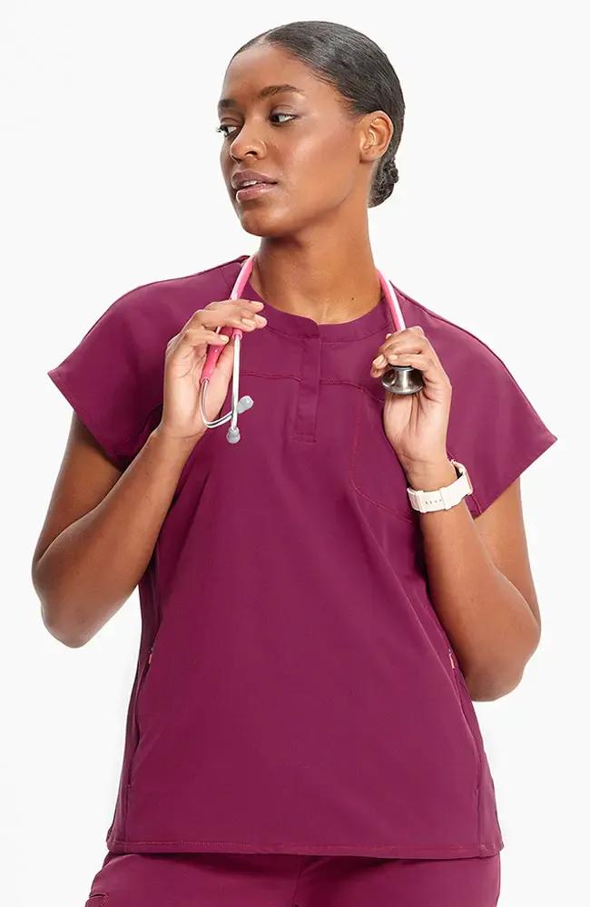 Cherokee Infinity GNR8 Henley Women's Scrub Top IN622A