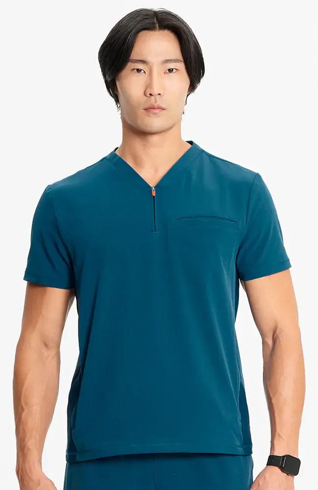 Cherokee Infinity Men's Zip Up Scrub Top IN702A