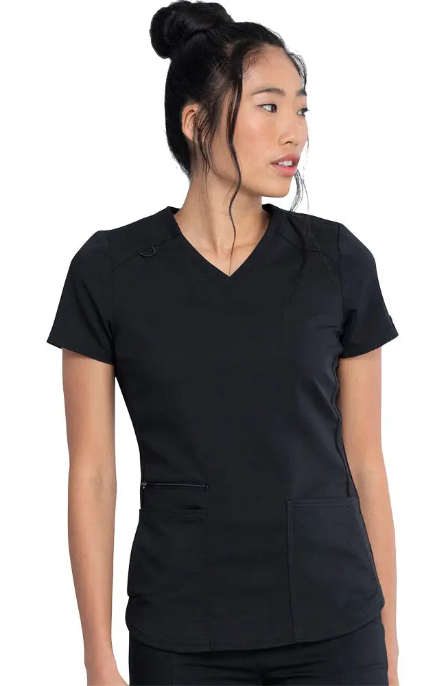 Dickies Balance Women's Knitted Panel Scrub Top DK875 Simply Scrubs Australia