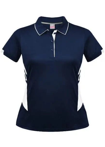 Aussie Pacific Women's Tasman Work Polo Shirt 2311 Black - Simply Scrubs Australia