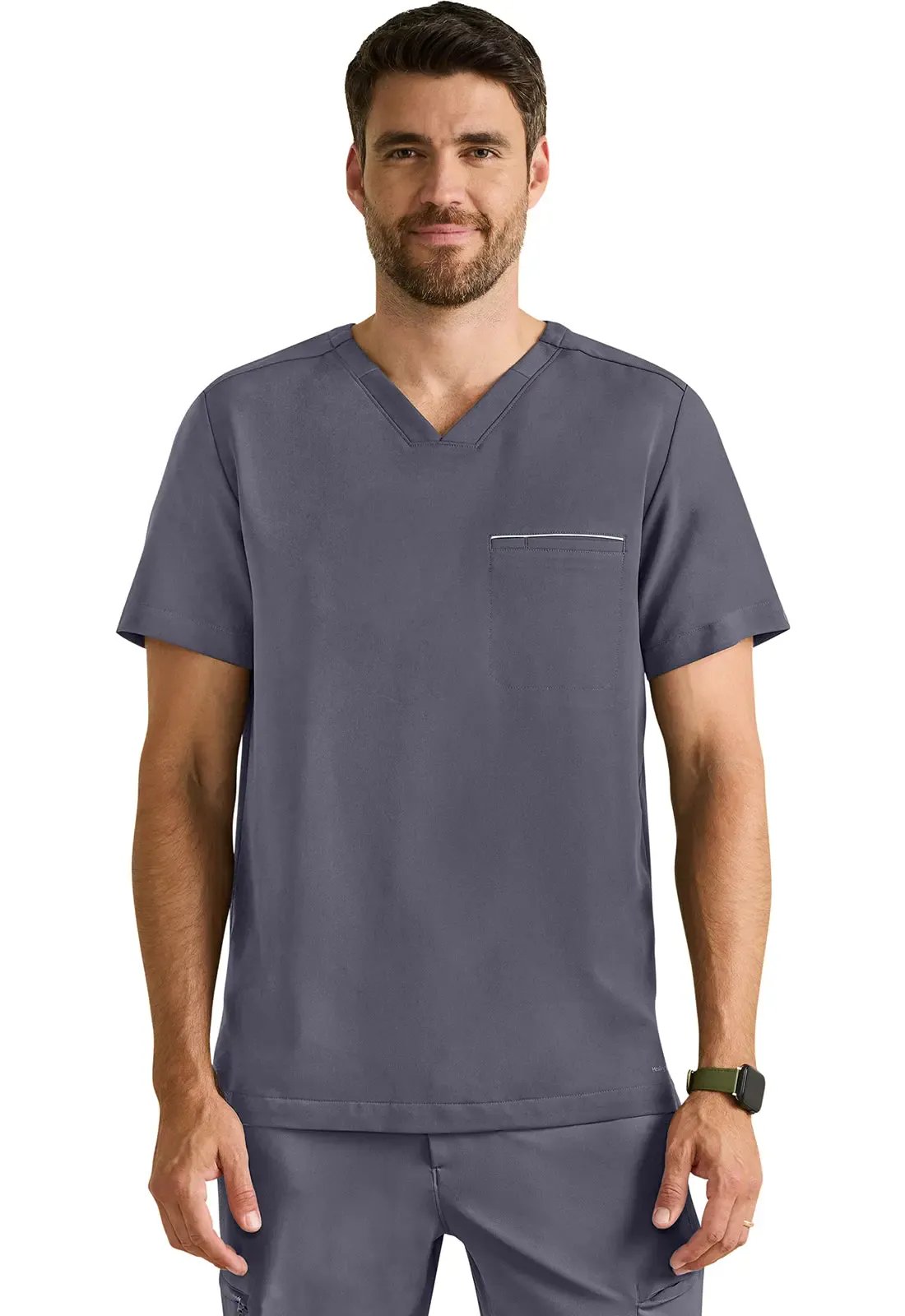 Healing Hands Purple Label Spencer Men's Scrub Top 2381
