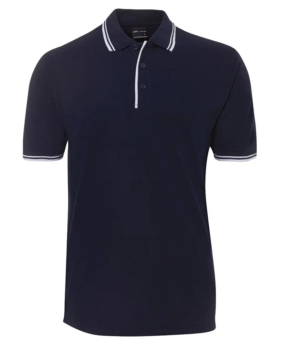 Jb's Wear Contrast Polo 2CP - Simply Scrubs Australia Navy-White-5XL