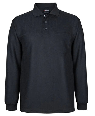 JB'S Long Sleeve Waffle Pocket Polo Shirt 7WPL Metro Workwear.