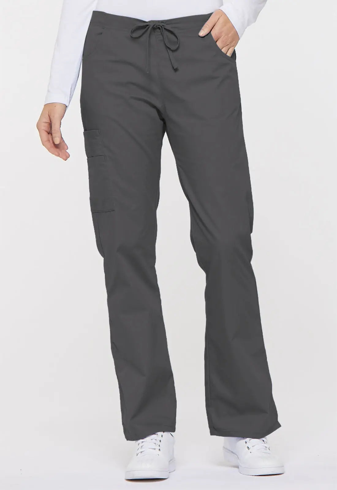 Dickies EDS Signature Women's Flare Mid Rise Cargo Scrub Pant 86206 Simply Scrubs Australia