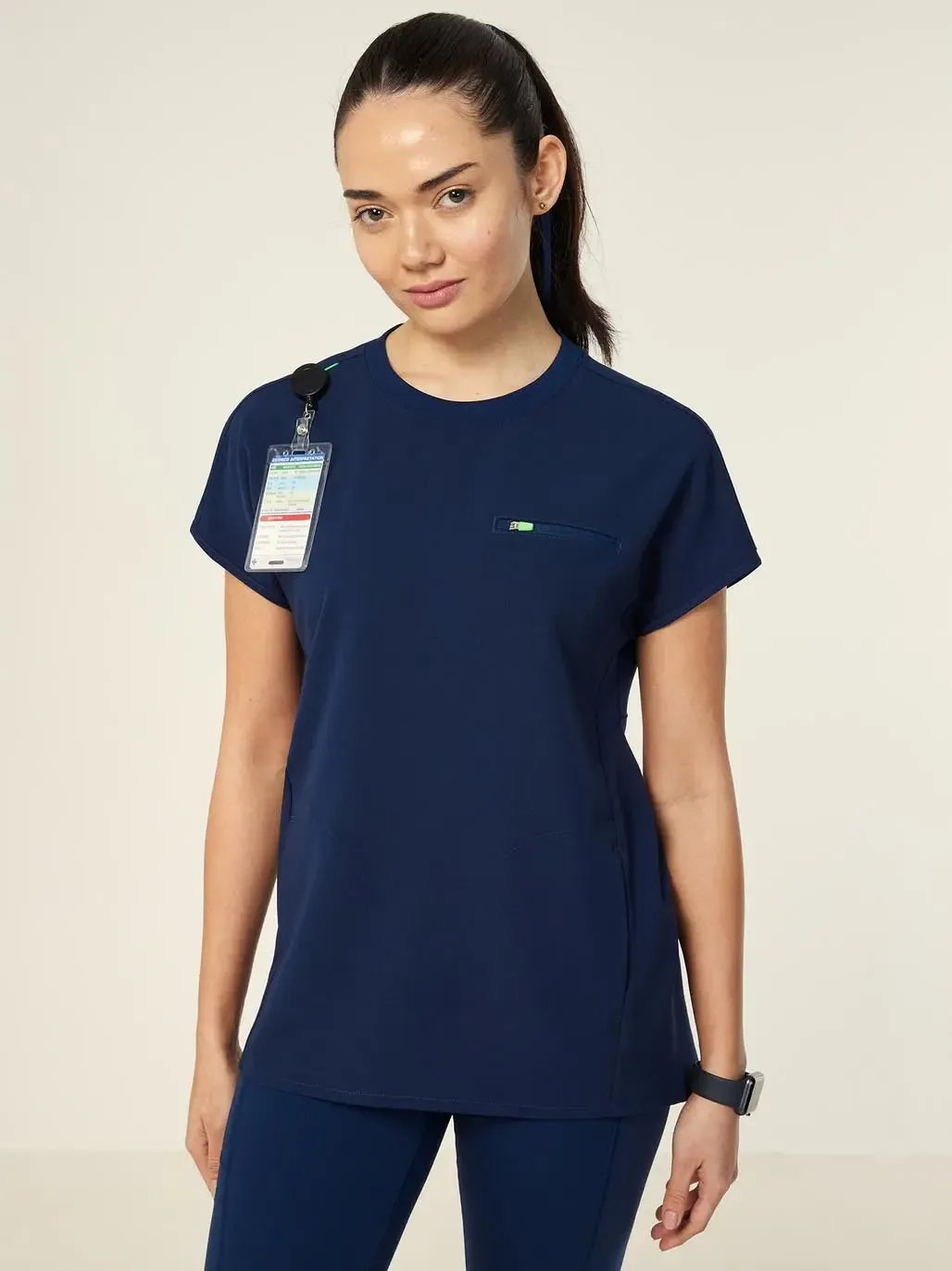 NNT Women's Crew Neck Scrub Top CATUY7