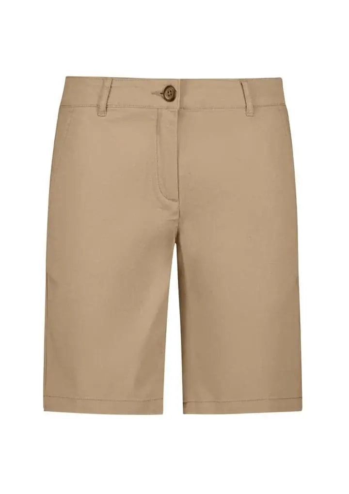Biz Collection Women’s Lawson Chino Shorts BS021L Desert - Simply Scrubs Australia