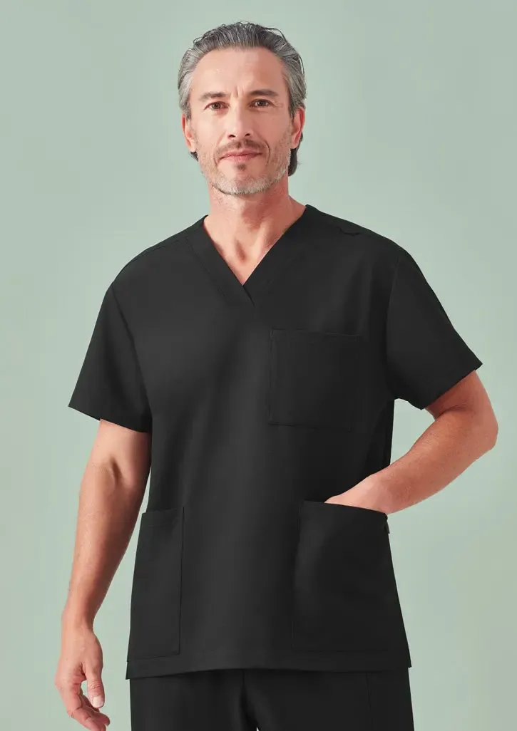 BizCare Unisex Pulse V-neck Scrub Top CU544US
