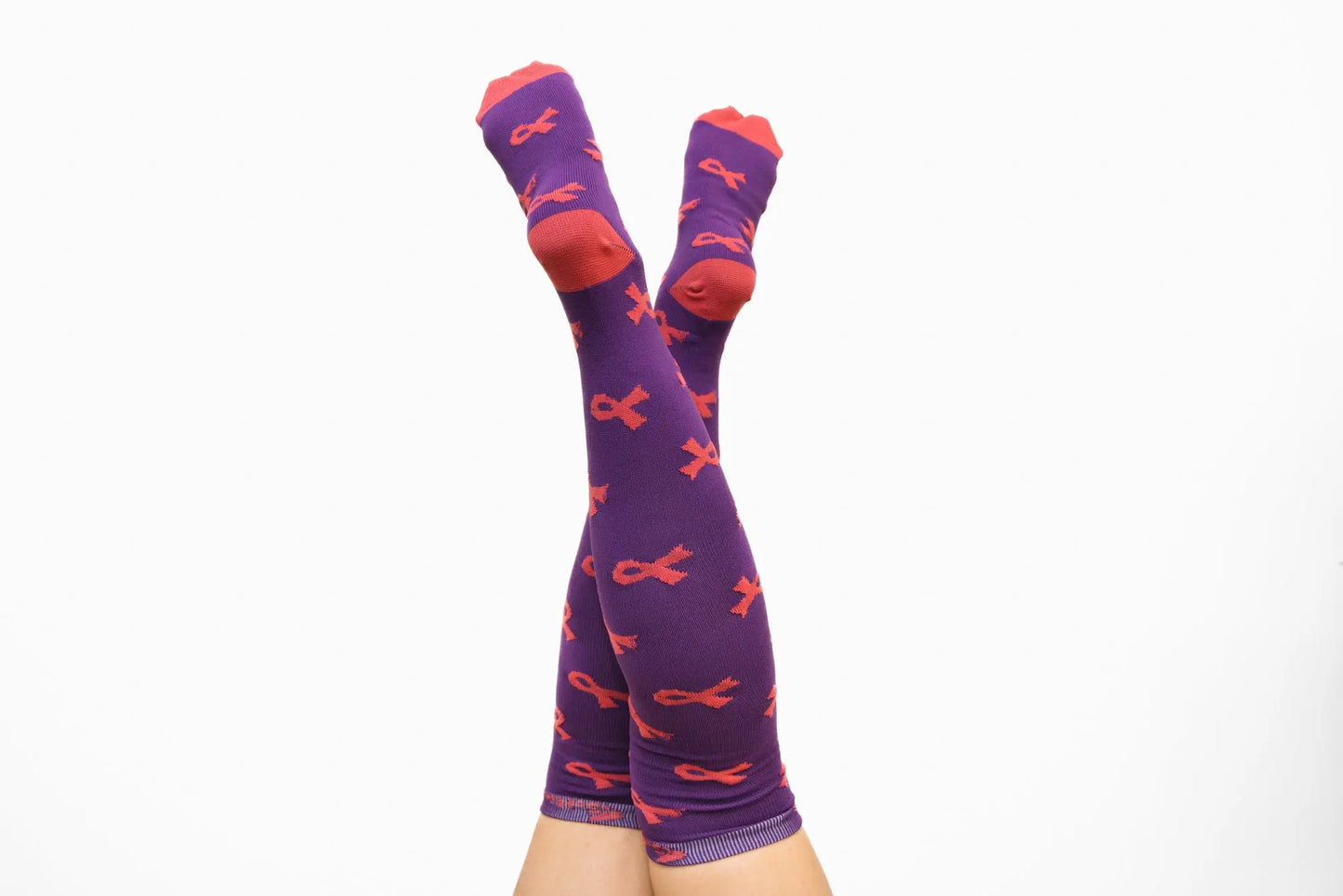 Softies Women's Fashion Pink Breast Cancer Ribbon Nursing Socks PBCS01 Simply Scrubs Australia