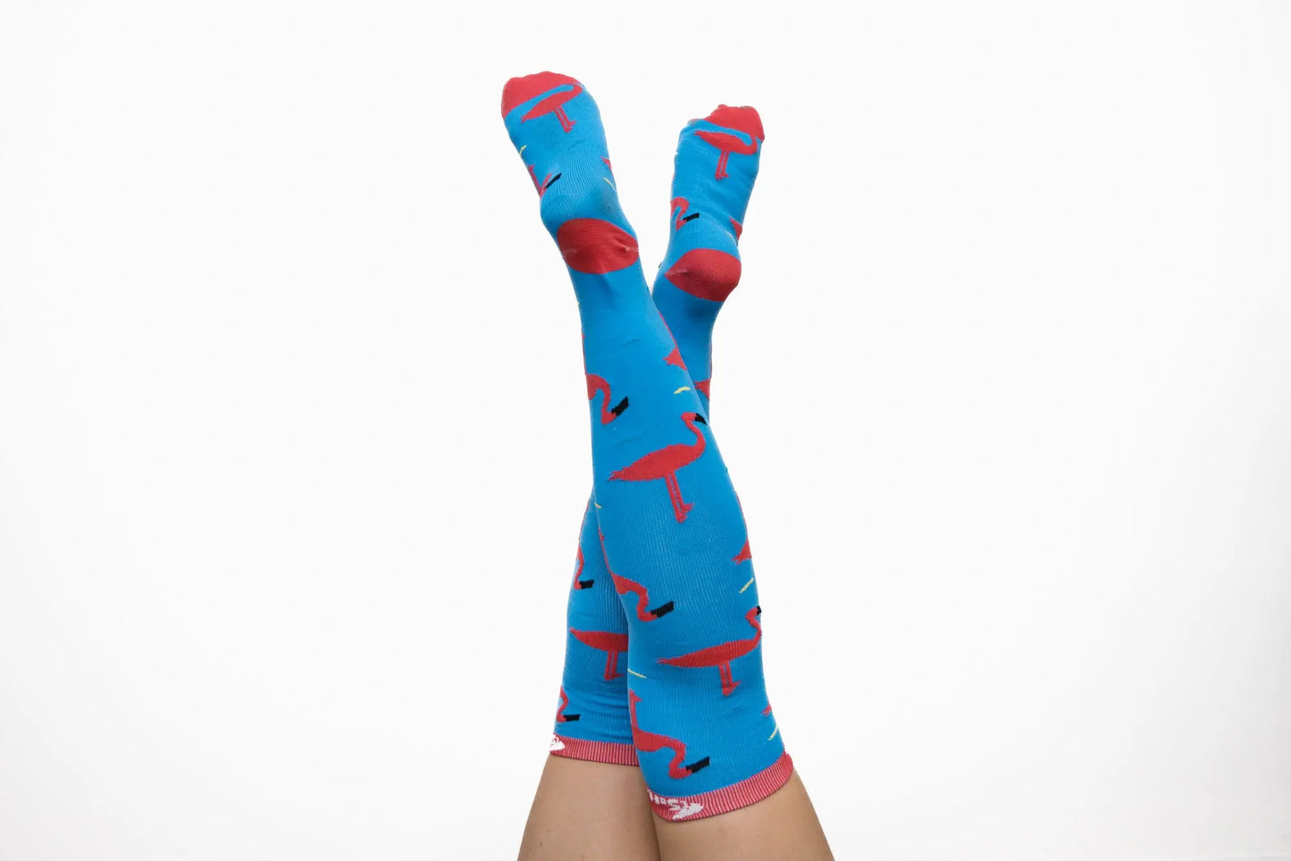 Softies Women's Fashion Flamingoes Nursing Socks FLAMS01 Simply Scrubs Australia