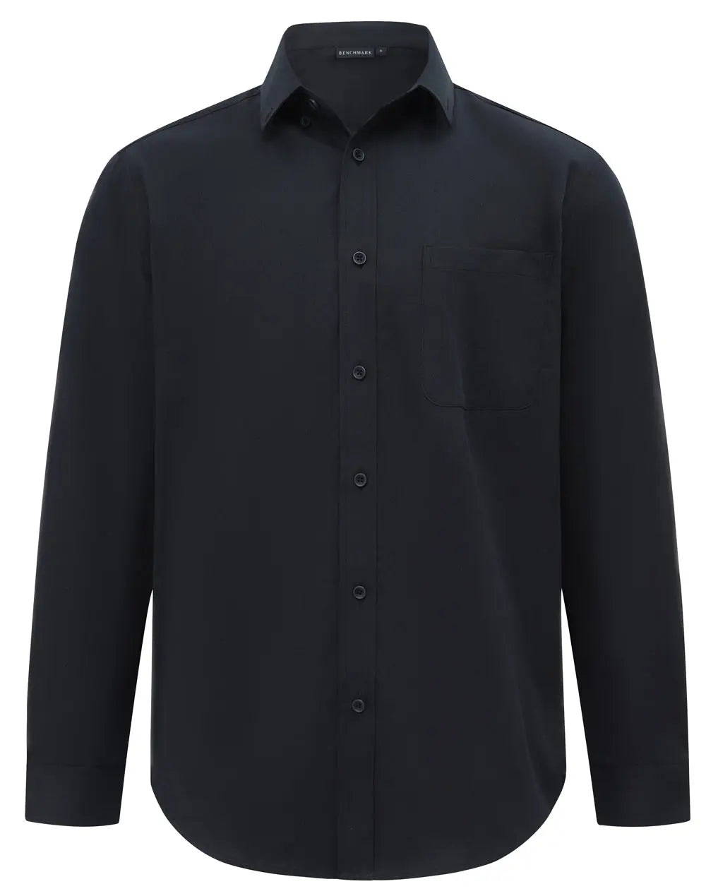 Benchmark Men's Smart Casual Cotton Blend Long Sleeve Shirt M7009L