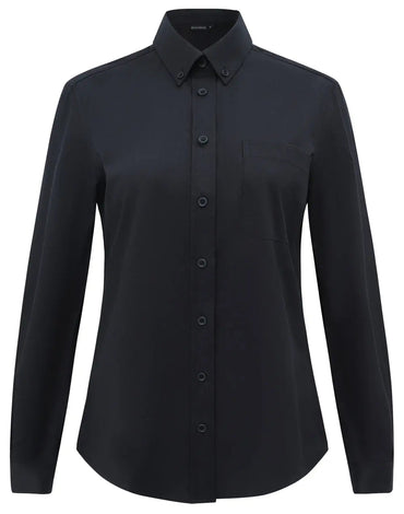 Benchmark Women's Smart Casual Cotton Blend Long Sleeve Shirt M8009L