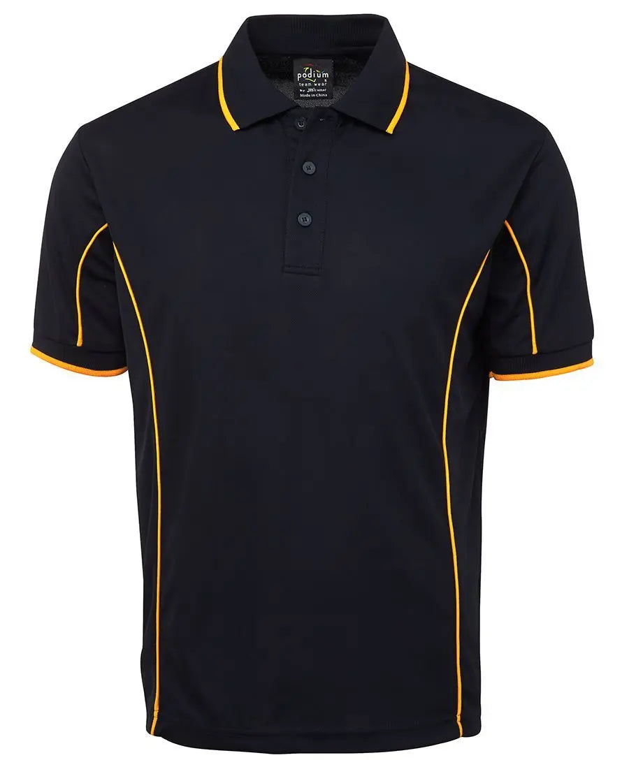 JB'S Short Sleeve Work Piping Polo 7PIP - Simply Scrubs Australia Navy-Gold-5XL