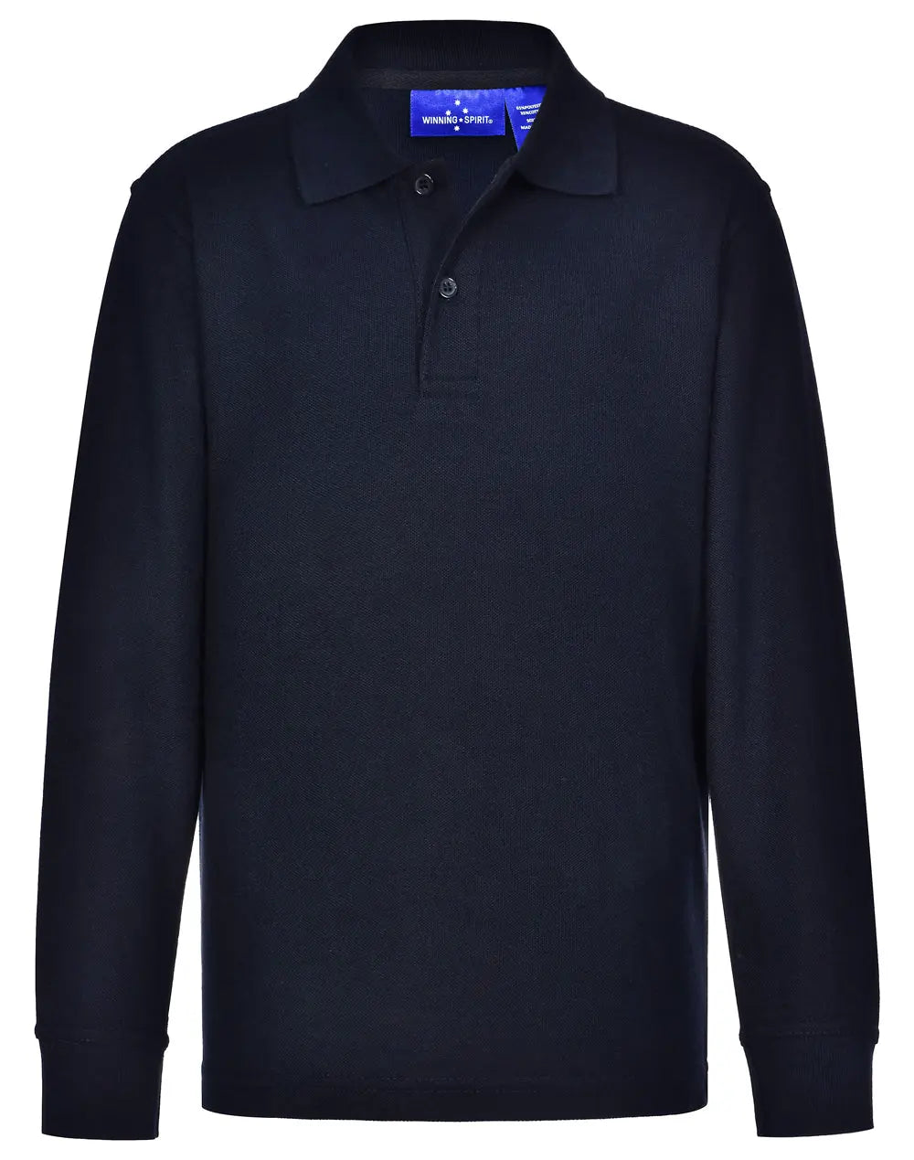Kids Poly/Cotton Pique Long Sleeve Polo PS12K Simply Scrubs Australia