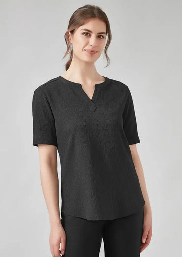 Biz Corporates Ruche Short Sleeve Blouse RU568LS Biz Corporates