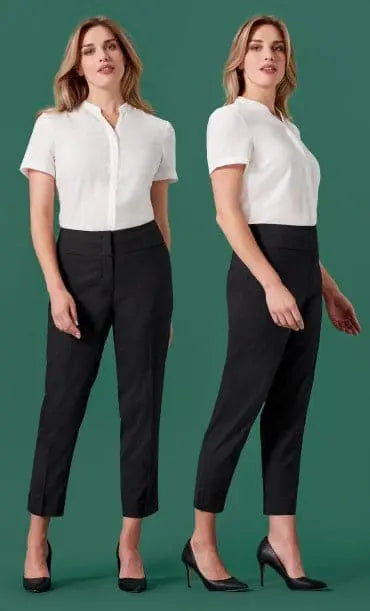 Biz Corporate Women's Renew 7/8 Mid-Waist Slim Leg Pant RGP406L Simply Scrubs Australia