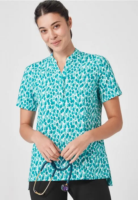 Biz Care Women's Florence Stardust Print Tunic CS450LS  Simply Scrubs Australia