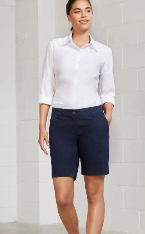 Biz Collection Women’s Lawson Chino Shorts BS021L - Simply Scrubs Australia