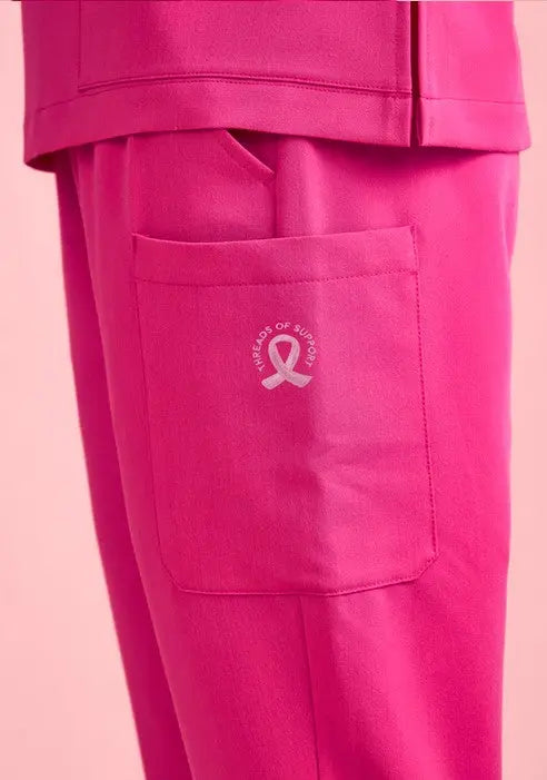 Biz Care Women's Pink Jogger Scrub Pant CSP241LL Simply Scrubs Australia
