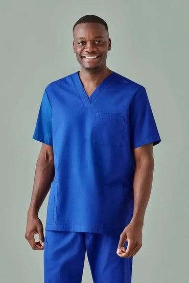BizCare Men's Tokyo Anti-bacterial V-Neck Scrub Top CST141MS