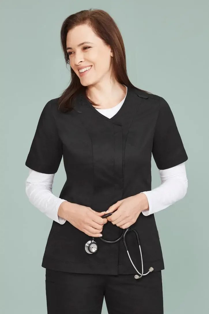 BizCare Women's Beauty Therapist Tunic Scrub Top CST240LS