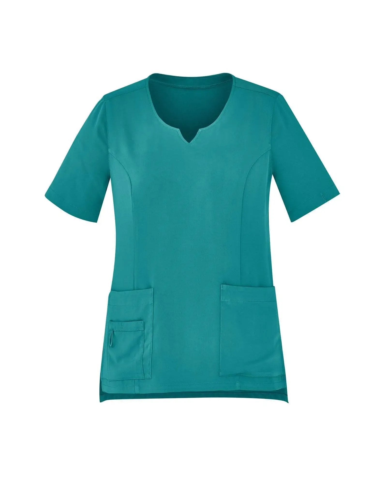 BizCare Women's Avery Tailored Fit Round Neck Scrub Top CST942LS