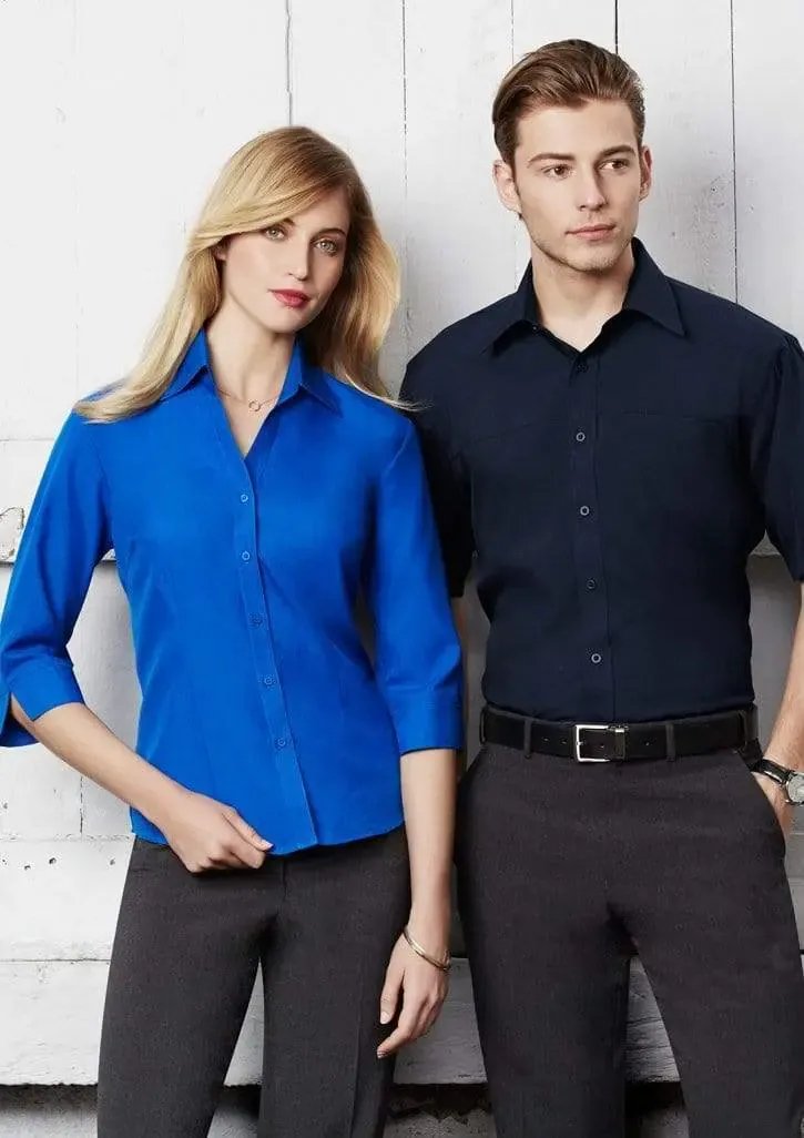 Biz Collection Men’s Plain Oasis Short Sleeve Shirt Sh3603