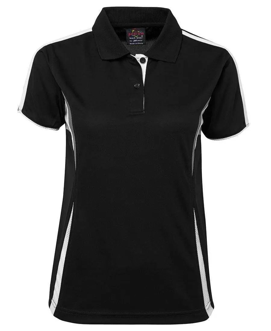 JB'S Women’s Cool Polo 7COP1 - Simply Scrubs Australia Black-White-Grey-24
