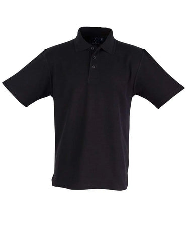 Winning Spirit Traditional Polo Shirt Unisex PS11 Casual Wear Winning Spirit Black XS