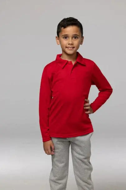 Aussie Pacific Botany Kids Long Sleeve Polo Shirt 3316 Simply Scrubs Australia