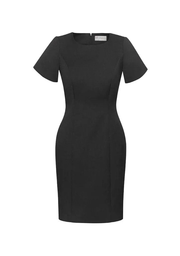 Biz Corporates Women's Short Sleeve Shift Dress 30112 - Simply Scrubs Australia