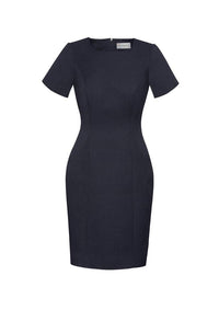 Biz Corporates Women's Short Sleeve Shift Dress 30112 - Simply Scrubs Australia