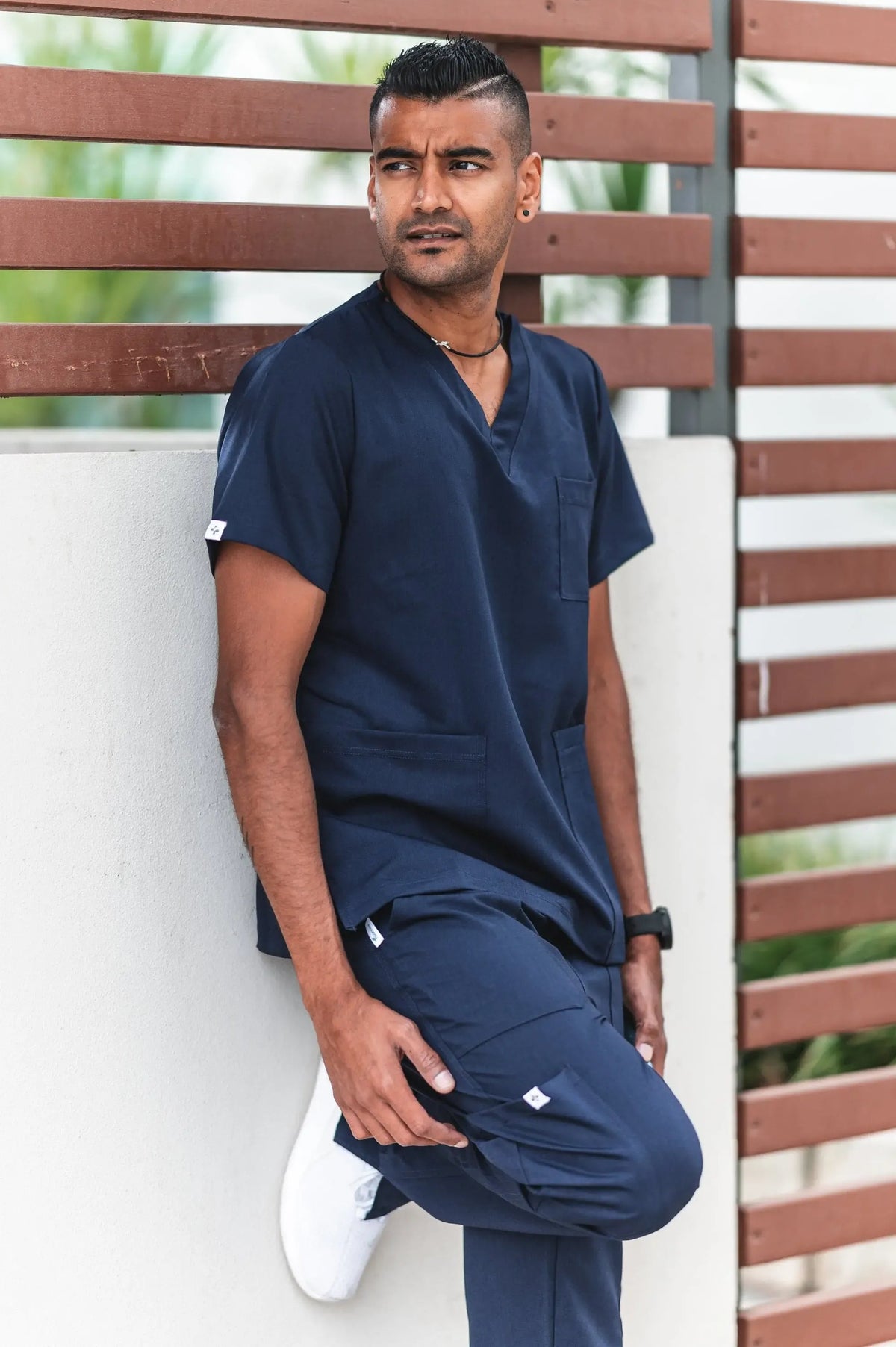 Softies Chelsea Unisex Premium V-Neck Scrub Top CHELT01 in Kings Navy