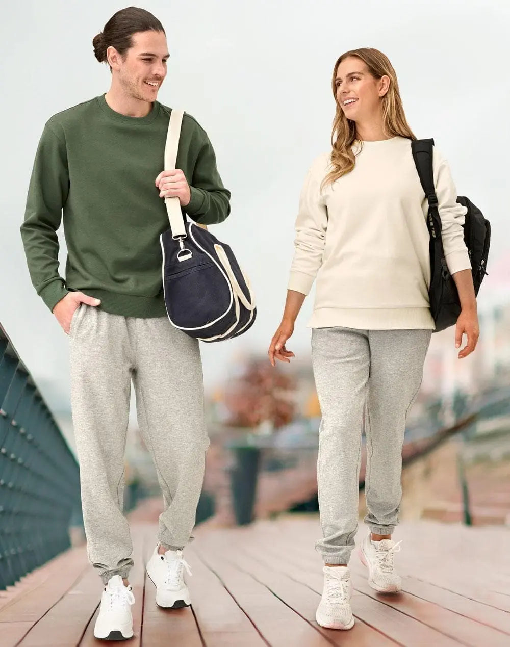Unisex Air-layered CVC Crew Nech Sweater FL05 Simply Scrubs Australia