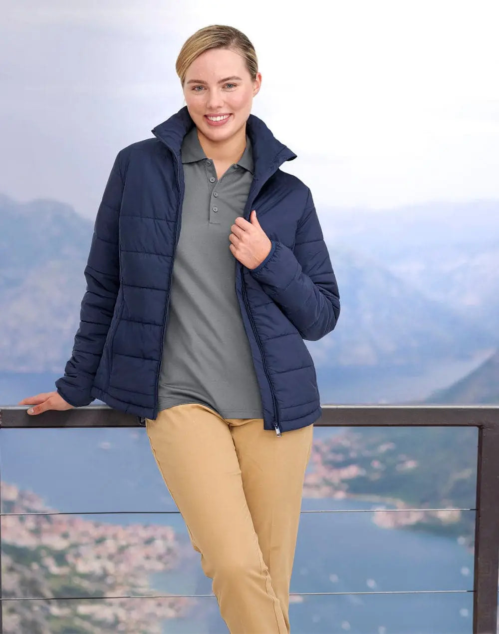 Winning Spirit Ladie's Sustainable Insulated Puffer Jacke JK60 - Simply Scrubs Australia