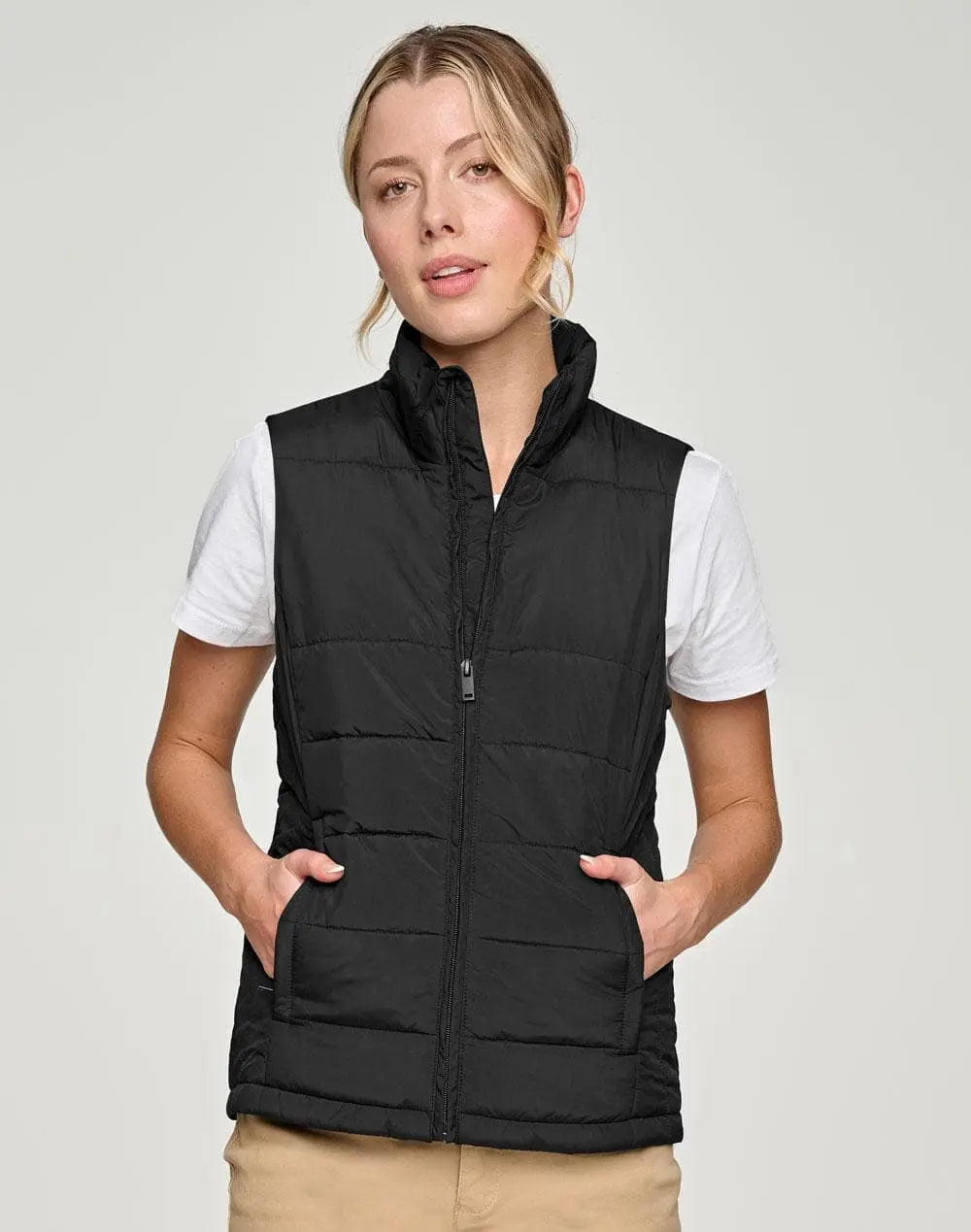 Sustainable Insulated Women's Puffer Vest JK62 - Simply Scrubs Australia