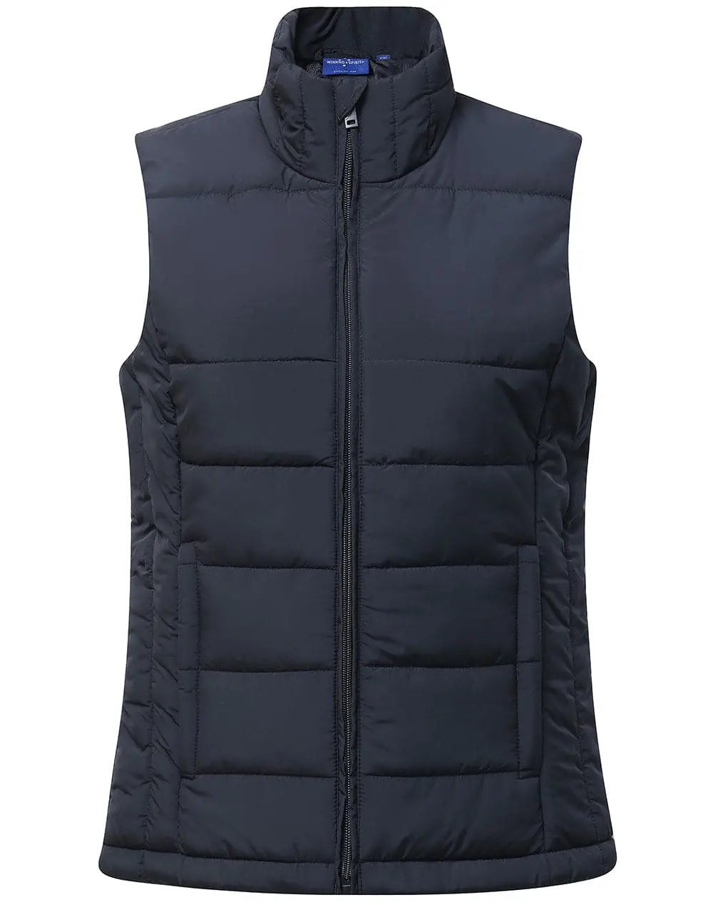 Sustainable Insulated Women's Puffer Vest JK62 Navy - Simply Scrubs Australia