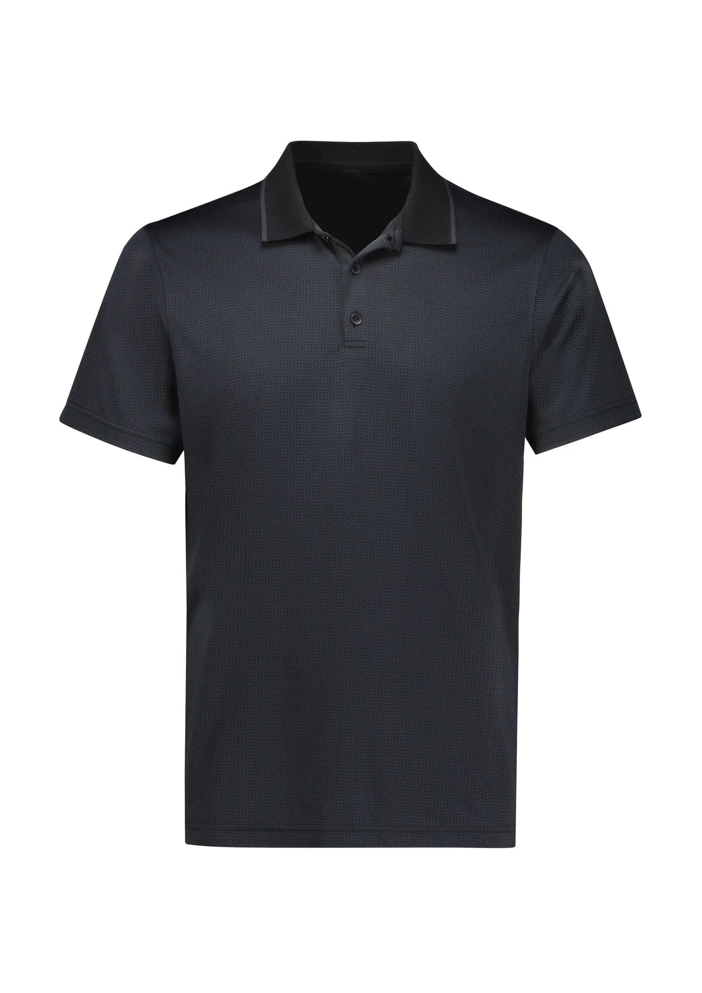 Biz Collection Men's Echo Polo Shirt P412MS Black - Simply Scrubs Australia