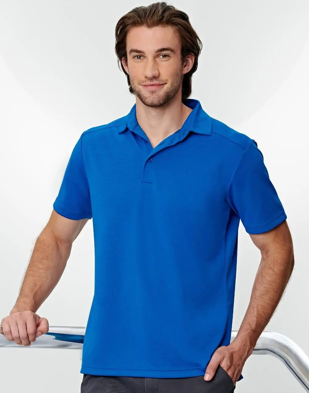 Mens Bamboo Charcoal Corporate Short Sleeve Polo PS87 - Simply Scrubs Australia