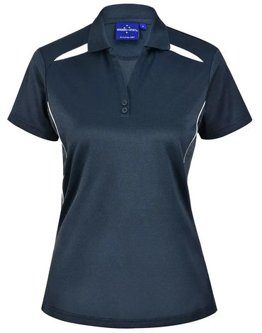 Winning Spirit Women's Sustainable Poly-Cotton Contrast Polo PS94