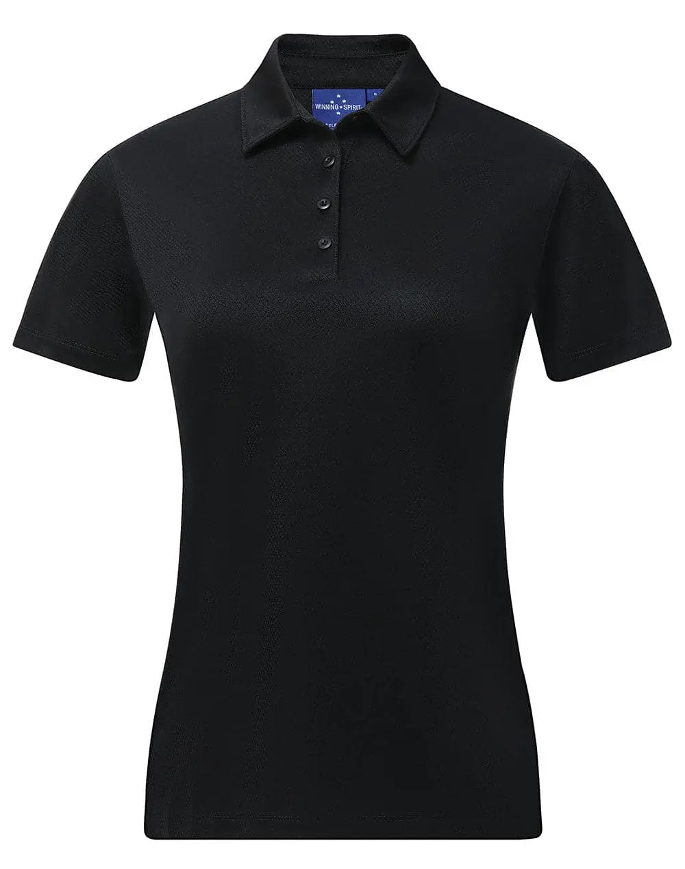 Women's Sustainable Jacquard Knit Polo Shirt PS96 Navy - Simply Scrubs Australia