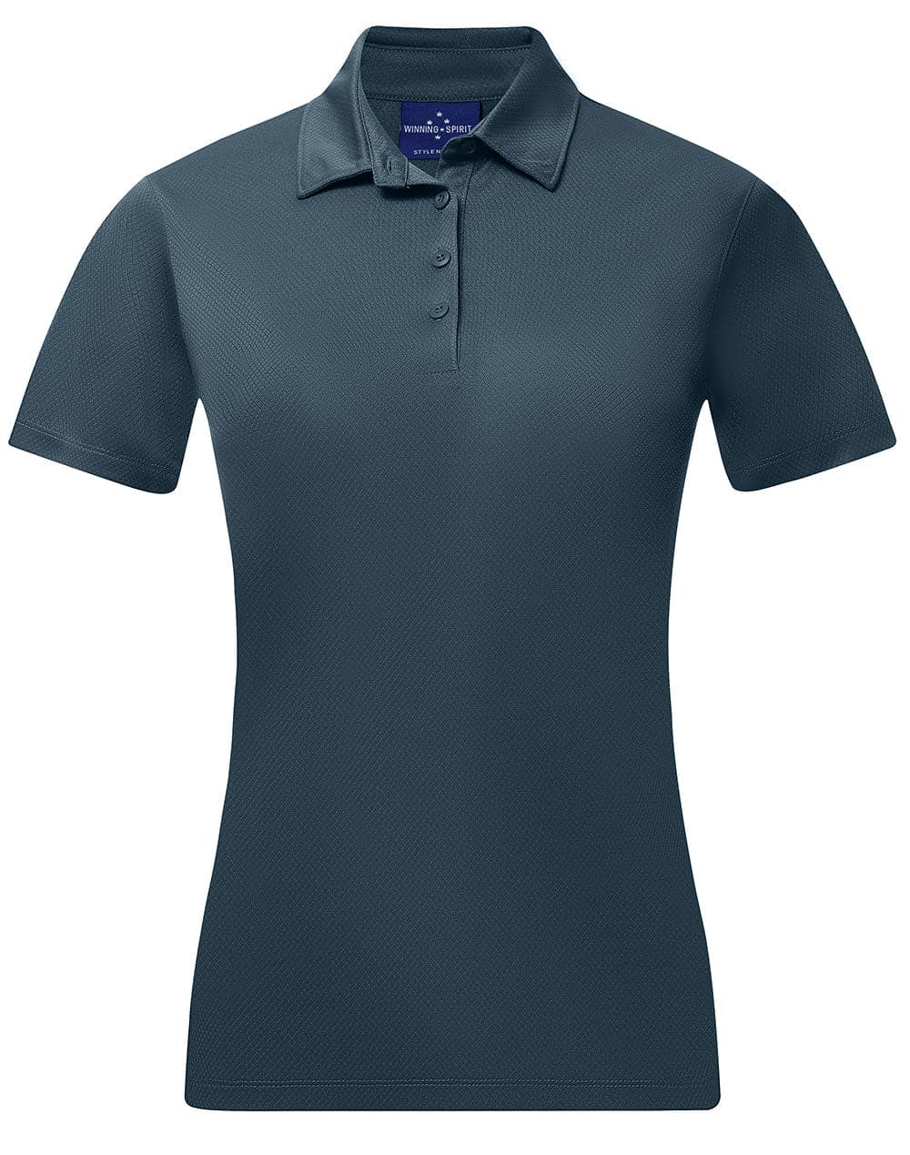 Women's Sustainable Jacquard Knit Polo Shirt PS96 Marine- Simply Scrubs Australia