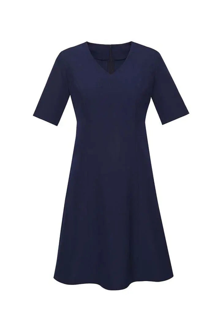 Biz Corporates Womens Extended Short Sleeve Dress RD974L - Simply Scrubs Australia