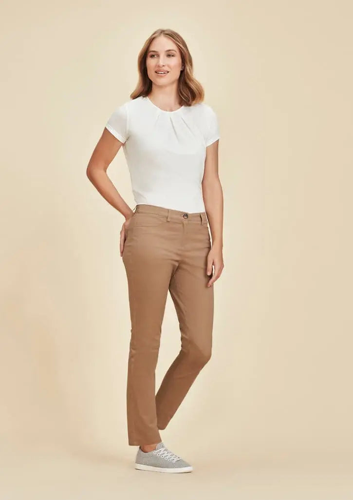 Biz Collection Traveller Womens Slim Leg Chino Pants RGP263L - Simply Scrubs Australia