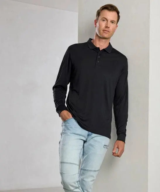 Biz Collection Action Men's Long Sleeve Polo Shirt P206ML Simply Scrubs Australia