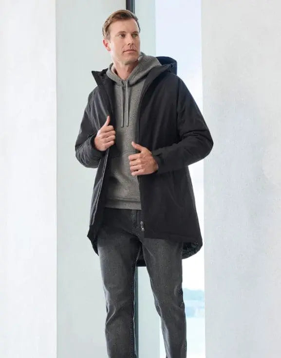 Biz Collection Unisex Sphere Quilted Longline Parks Jacket J428U Simply Scrubs Australia